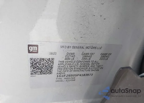 2023 Chevrolet Bolt Euv Fwd Premier z USA, uszkodzony, nr VIN 1G1FZ6S05P4183973